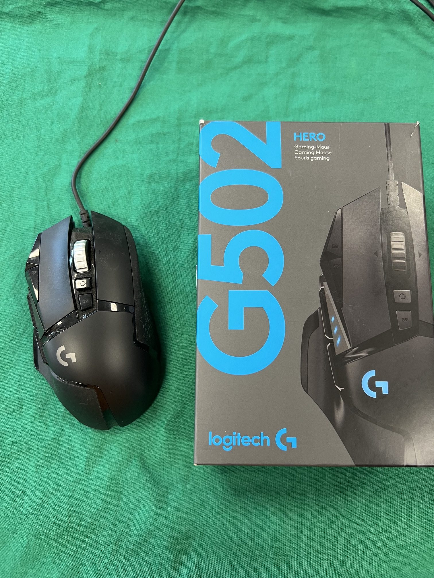 Logitech G502 Hero gamer egér, kiemelt kép