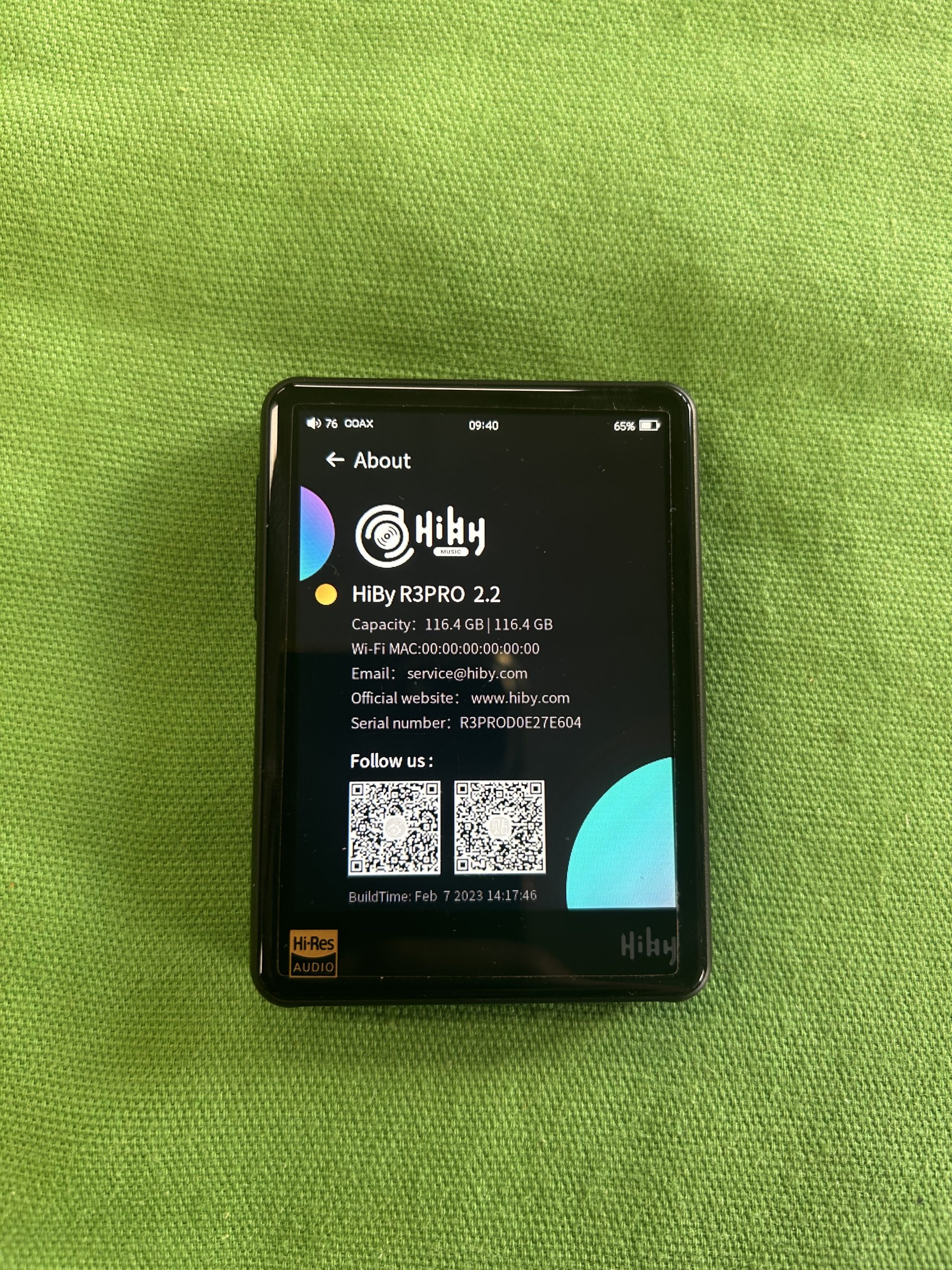HiBy R3 Pro Saber MP3, MP4, FLAC lejátszó, kiemelt kép