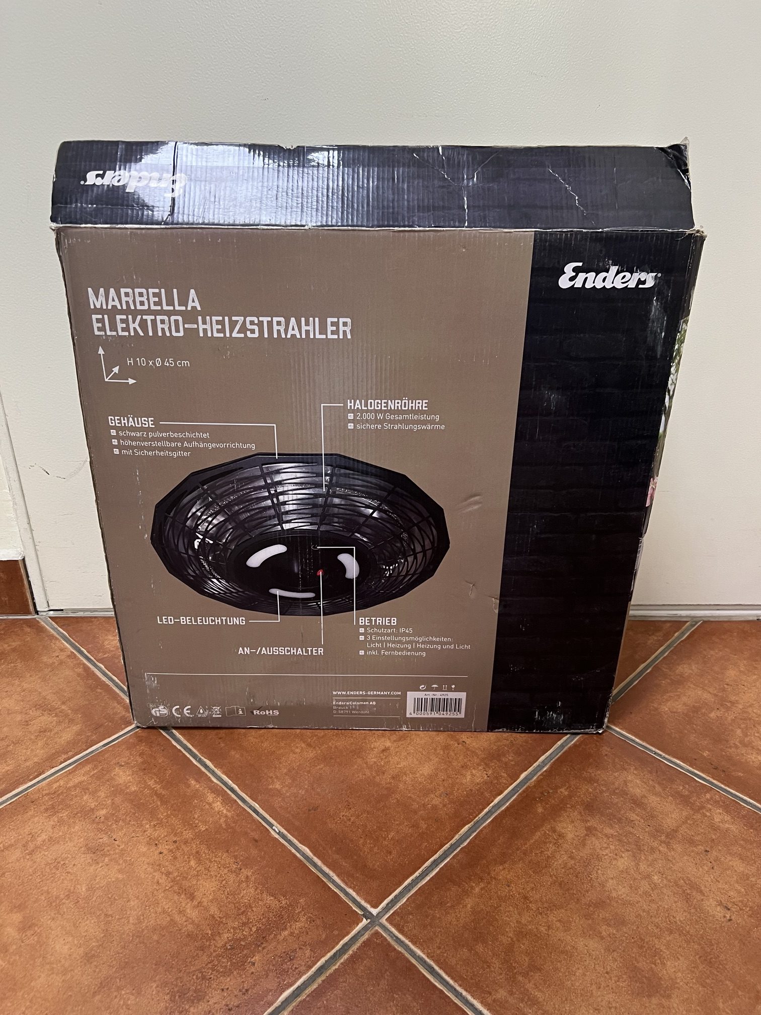 Enders Marbela fűtőtest 2000W, kiemelt kép