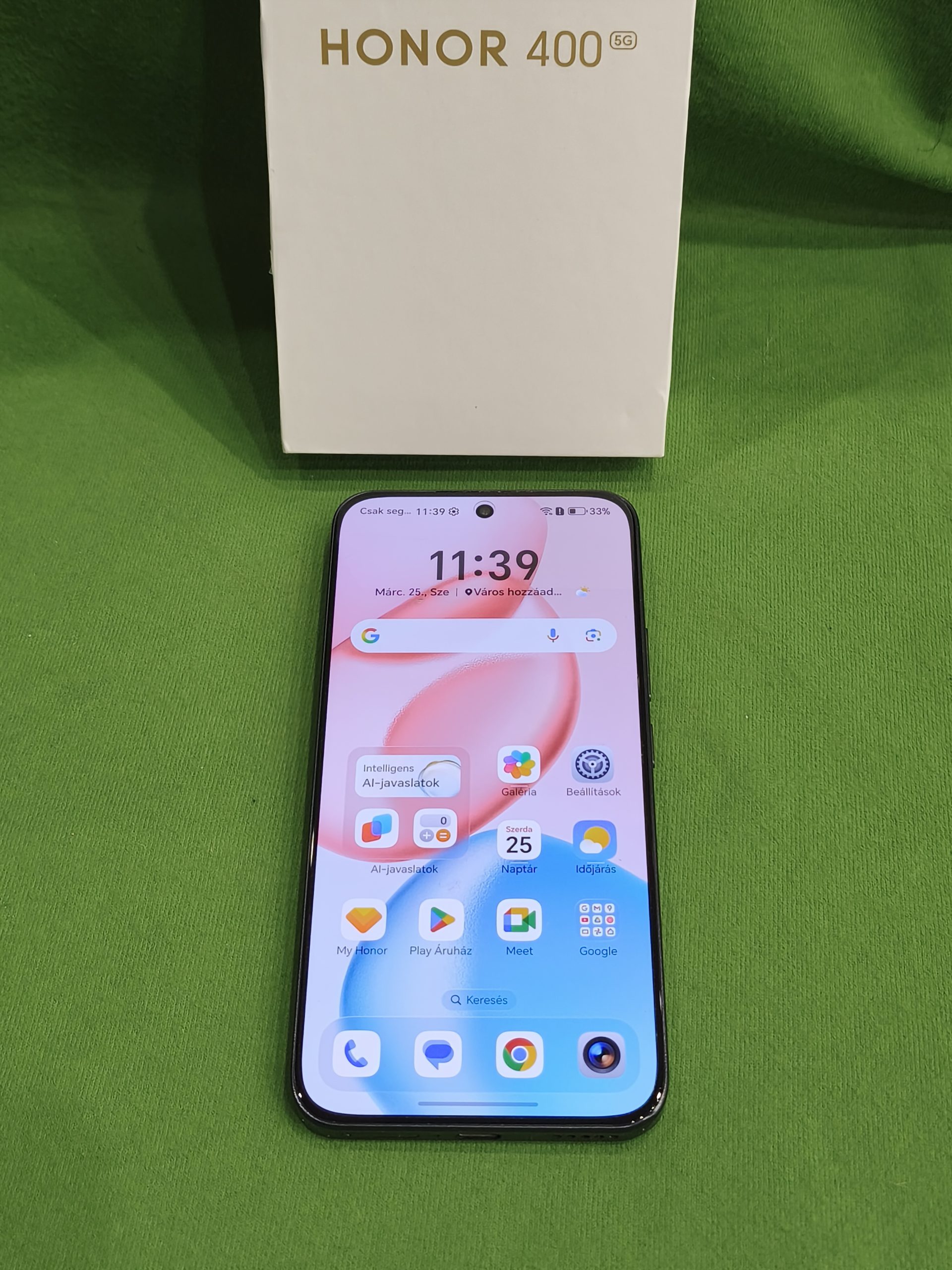 Honor 400 5G 256GB/8GB kártyafüggetlen telefon, kiemelt kép