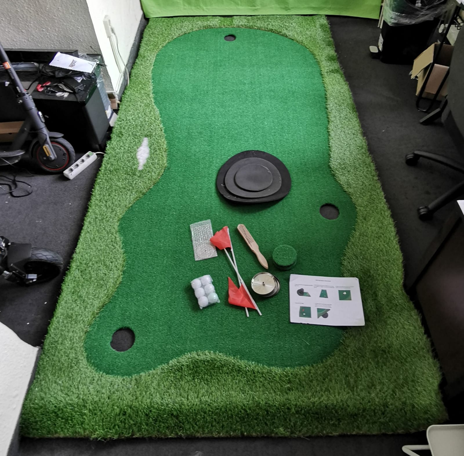 Műfű golfpálya 150 x 300 cm, kiemelt kép