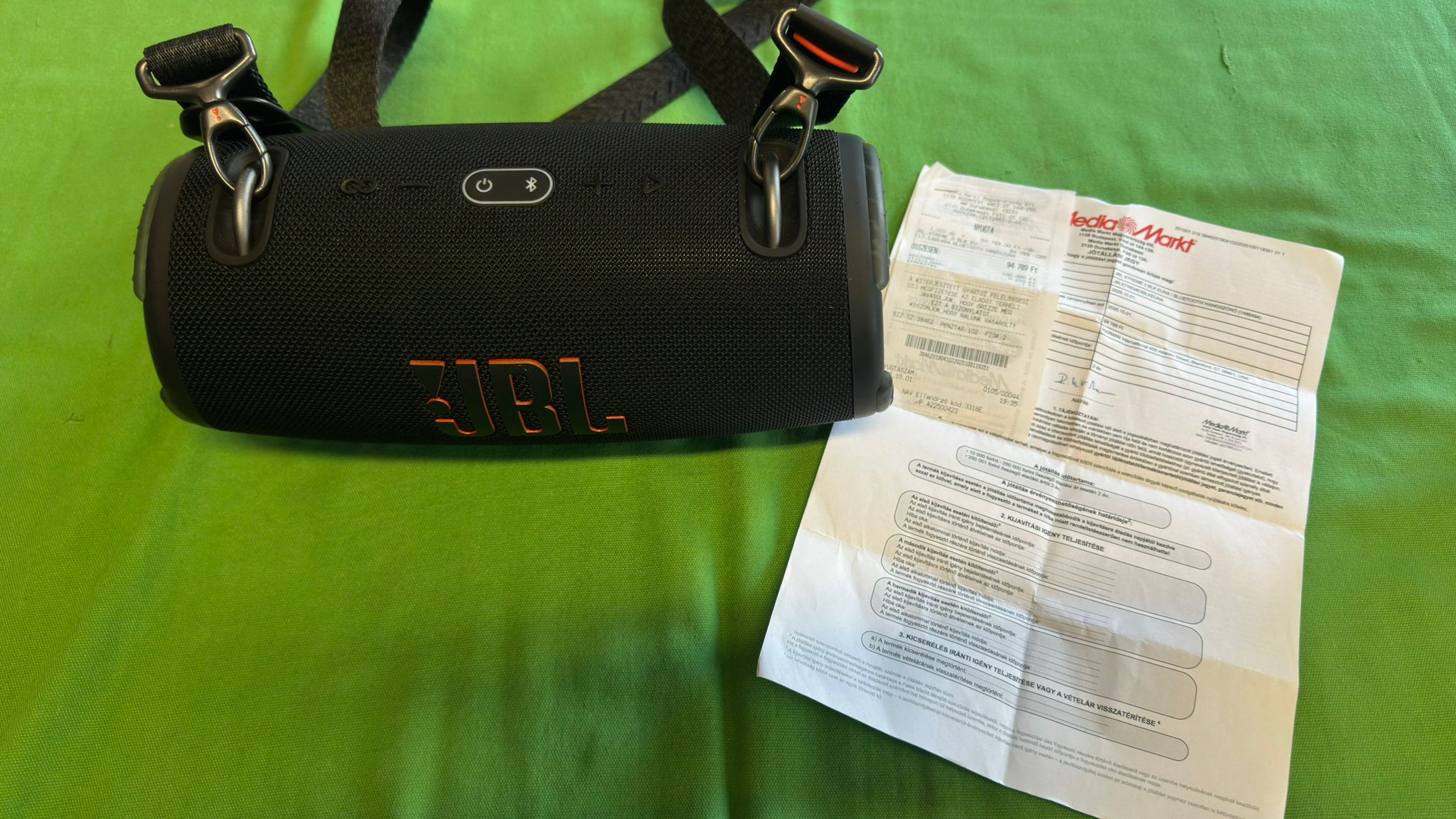 Gyári garanciával! JBL Xtreme 3 Black Hordozható hangszóró (JBLXTREME3BLKEU), kiemelt kép